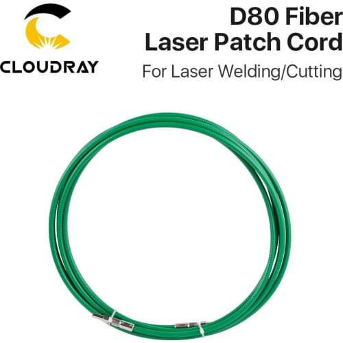 Cloudray 1064nm Fiber Laser Path Cord D80 Connector Types M8 Thread Size 5 Meters Length for Fiber Cutiing & Welding Laser