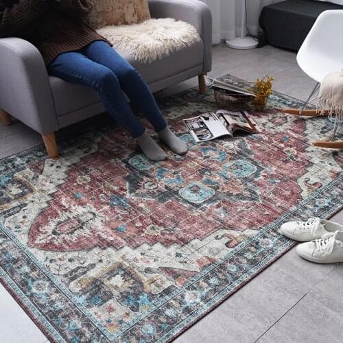 Vintage Moroccan Livingroom Carpet Bedroom Rug Bedside Hotel Coffee Table Study Room Floor Mat Home Rugs And Carpets Chenille