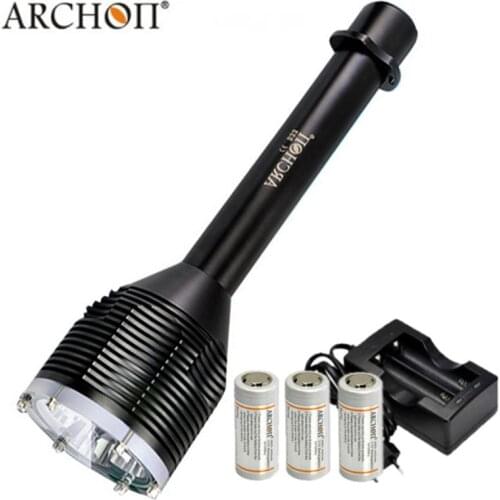 Diving Flashight * 3*L2 U2 LED 3000 LM Underwater Light Waterproof Torch Diver Diving Light 18650 Battery Charger
