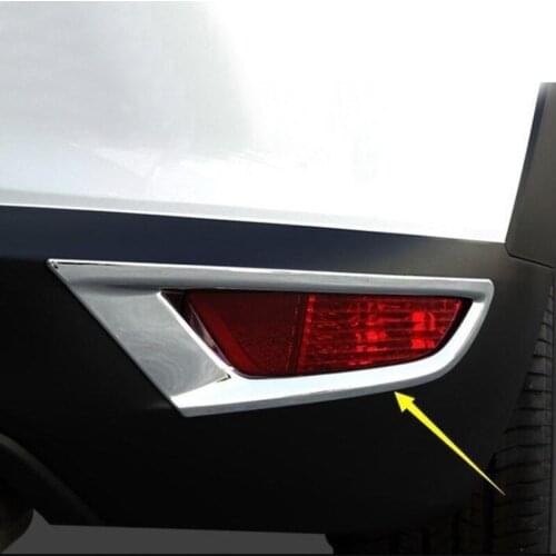 ABS Chrome Molding Rear Fog Light Cover Lamp For 2016 2017 2018 Mazda CX-3 CX3 Foglight Bumper Reflector Trim 2PCS
