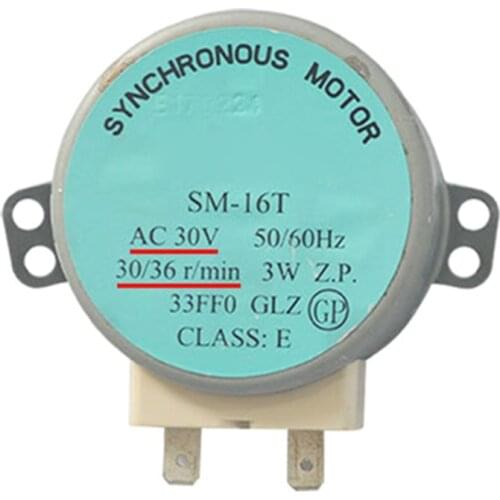 Compatible with Galanz Microwave Oven Parts Microwave Oven Synchronous Motor Tray Motors SM-16T AC 30V 3W 50/60Hz