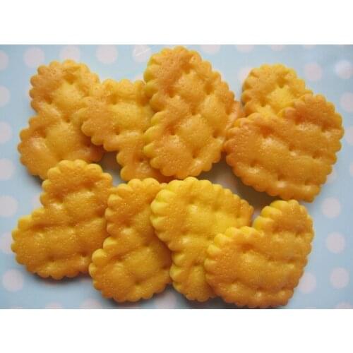 10pcs/lot DIY flat back resin cabochons accessories kawaii resin biscuit in heart shaped