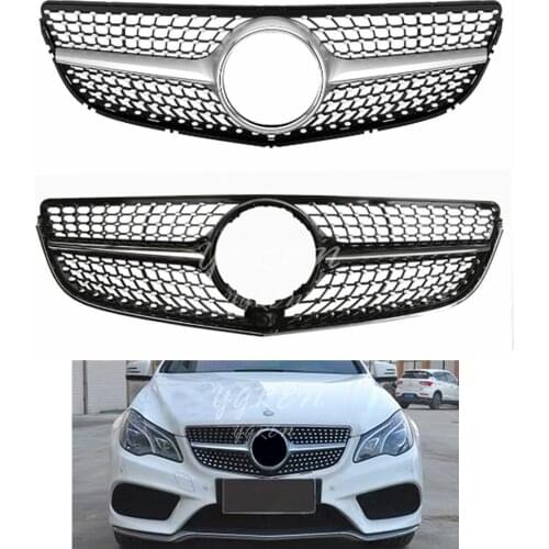 Diamond Front Grill for Mercedes E Class W207 E Coupe C207 E200 E260 E300 Prefacelift Grille 2010-2013