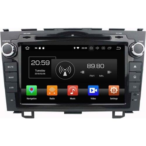 2 din 8" Android 8.0 Car Radio DVD GPS Stereo Multimedia for Honda CR V CRV 2006-2011 4GB RAM Bluetooth WIFI USB Mirror-link