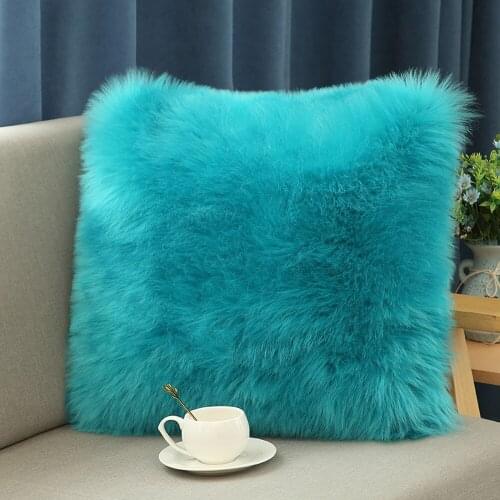 White Decorative Cushion Cover 40x40 Plush Pillow Case For Sofa Cushion Cover Decorative Water Wash Soft Pillowcase Home Decor