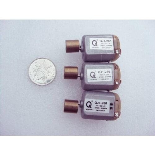 Free post 5pcs strong magnetic 3.6V 650mA 280 vibration motor dc motor toy motor 280 motor