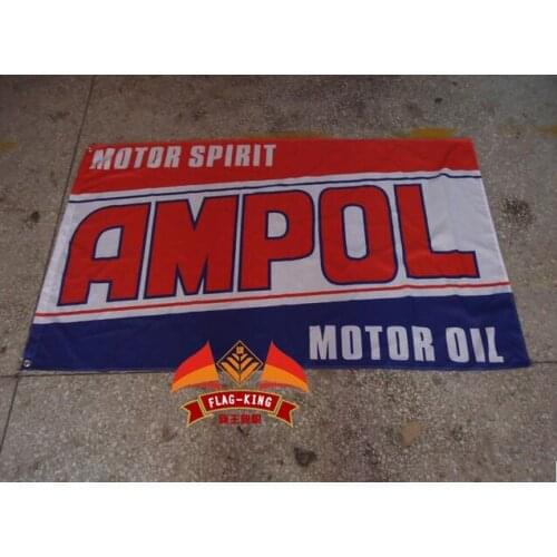 Ampol flag,ampol banner,90*150CM polyster flagking brand flag