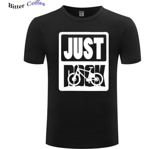 Summer Funny Just Rock Printed T Shirts Mountain Biking Homme O Neck Short Sleeved T-Shirts Custom Mens Oversized Top Tees