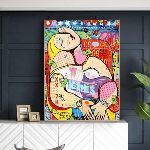 Graffiti Famous Picasso The Dream Posters and Prints Modern Art Reproductions Canvas Painting Wall Art Picture for Home Decor