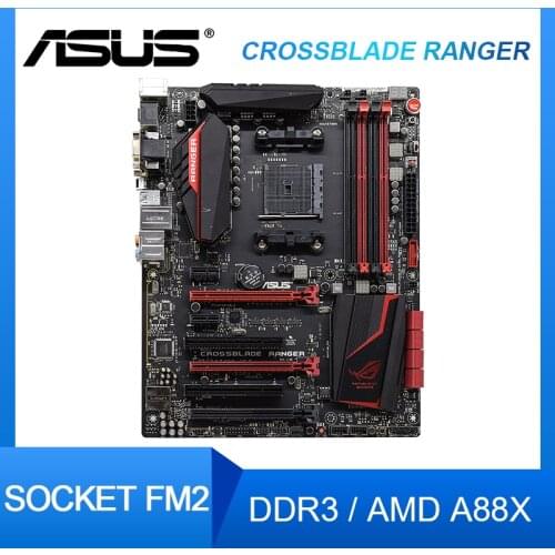 Asus Socket FM2/FM2+ CROSSBLADE RANGER PC Motherbaord AMD A88X DDR3 64GB AMD A10 A8 A6 A4 PCI-E 3.0 Desktop A88X Mainboard ATX
