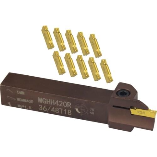 The outer diameter of the spring steel end face Grooving holders MGHH420R 36 48 60 75 90 100 200 800 for MGMN400 Carbide insert