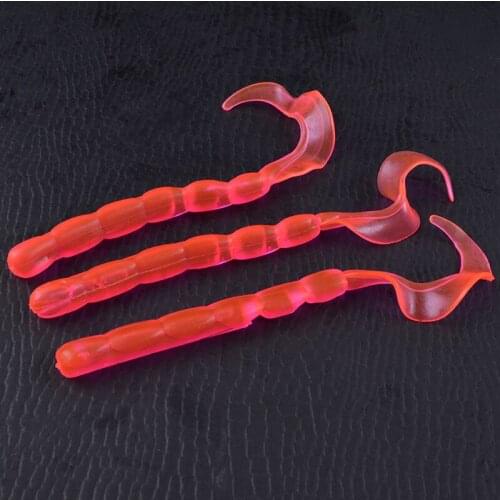 Fishing Lure soft bait 105mm Worms Artificial Silicone Fishing Lure Carp Bass Fishing Takcle