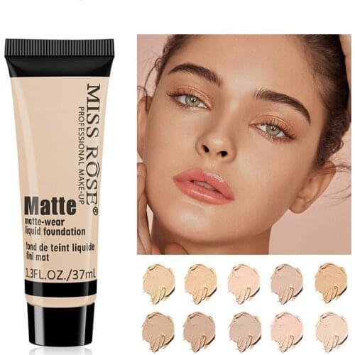 Professional Matte Liquid Foundation Cream Natural Base Makeup Base Waterproof Makeup Whitening Eye Dark Circle Concealer Cream