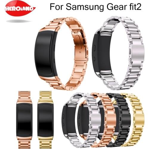 Stainless Steel Bracelet Watch Band Strap For Samsung Gear Fit 2 SM-R360 Smartwatch Replacement Wristband for Samsung Gear fit2