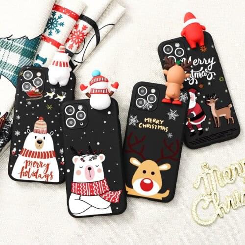 3D Dolls Christmas Case For Huawei Y6 Y7 Y9 Prime 2019 P20 P30 Mate 10 20 P40 Lite E Honor 9A 9X 10i 20i 9 10 Lite 20 Pro Fundas