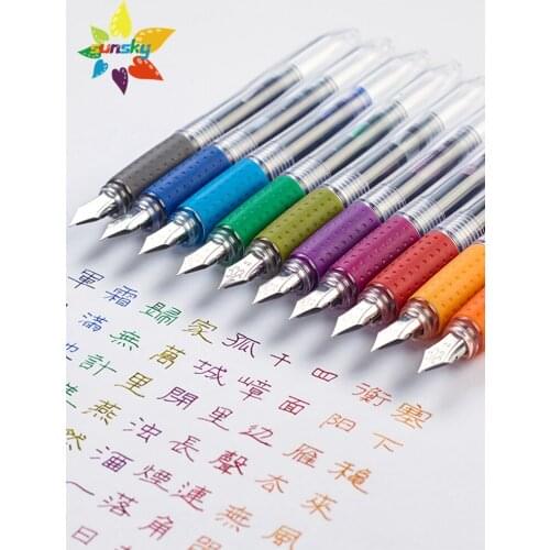 Monami Olika Girls beginners calligraphy pen 10 pcs Creative and lovely girl color ink 10 box 0.38/0.5mm NIB Stationery supplies
