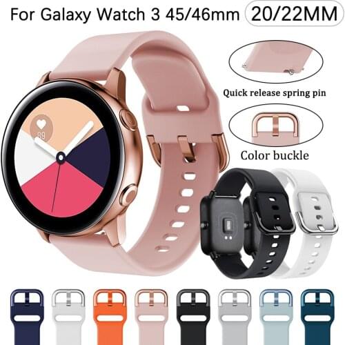 22mm 20mm Silicone Band For Xiaomi Haylou Solar LS05 Sports Strap For Samsung Galaxy 3 45mm 41mm/Huawei Watch GT 2 42mm 46mm