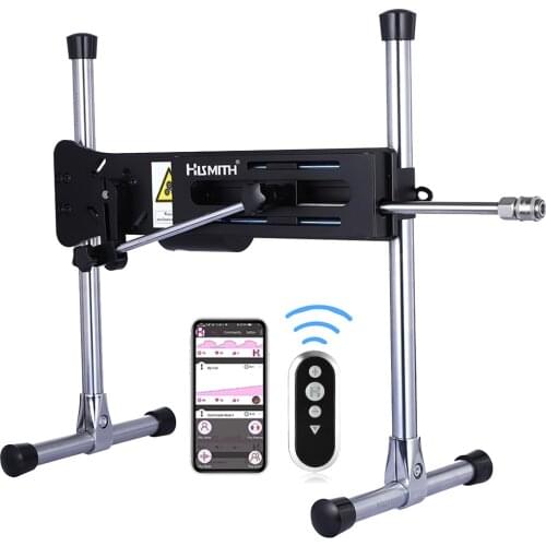 HISMITH Kliclok System Sex Machine with free dildo Wire-controlled App Control Power 120W Frame Couples Sex machine for women