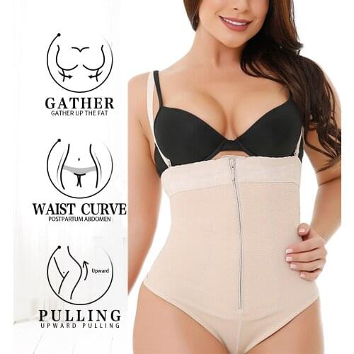 Body Shpaer Ladies High Waist Thong Body Abdomen Pant TUndebust Corset Shaping Underwear Bodysuit Women Plus Size