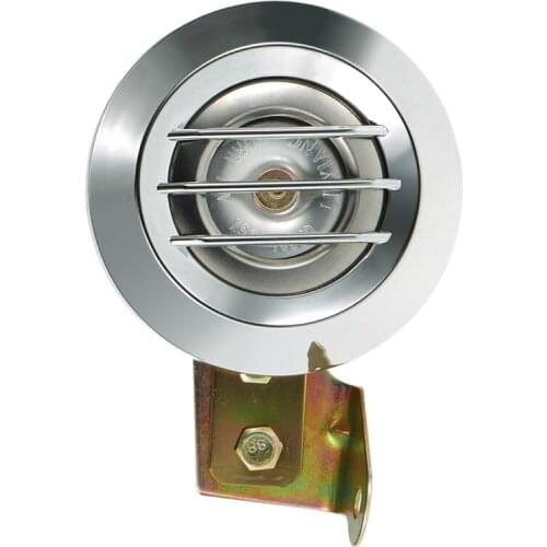 DC 12V 1.5A 105DB Universal Motorcycle Waterproof Electric Horn Loud Speaker Grid Chrome Cover Horn