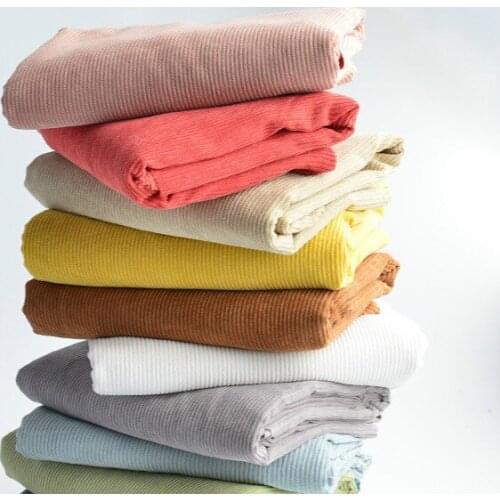 100*130cm Fabric Spring, Autumn And Winter Handmade Diy Clothing Childrens Clothing 8 Pit Nylon Polyester Color Corduroy Fabric