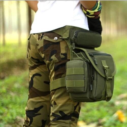 Waterproof Nylon Tactical Drop Leg Bag Molle System Hunting Tool Waist Pack Belt Thigh Pouch Men Women Military Equipment K314