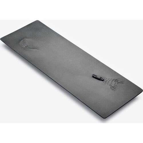 High quality heavy stone tea tray water draining system serving trays for kungfu tea set complete stone tea table large 80*30cm