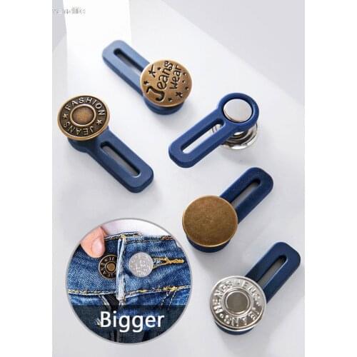 Jeans Button Adjustable Nailless Women Versatile Deconstructable Waist Hugging Change Girdle Size Snap Closure Button