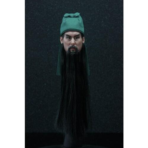 1:6 figure doll accessories Three Kingdoms Guan Yu head sculpt for 12" action figure doll.not include body and clothes A0686