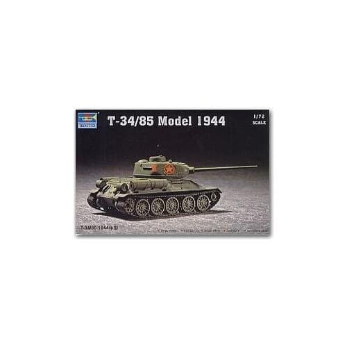 1:72 World War II Soviet T-34/85 Tank 1944 Type Military Assembly Model Armored Vehicle
