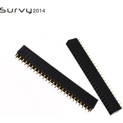 5/10PCS 2X25Pin Header Socket gold plated 25Pin 2.54mm Row Straight Female Double diy electronics
