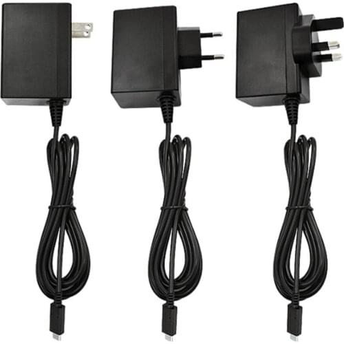 AC 100-240V DC 5V Power Supply Switch Button Power Adapter Charger Micro USB Type-C Port Cable Power Supply for NS switch lite