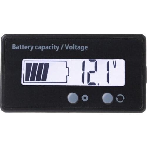 12V/24V/36V/48V LCD Acid Lead Lithium Battery Capacity Indicator Voltmeter Voltage Electric Motorcycle Scooter Battery Testers