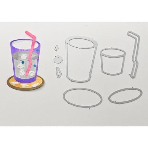 Drink cup Metal Cutting Dies Silver Stencil For Scrapbooking Album Photo Paper Cards Crafts New 2019 Decorative Embossing