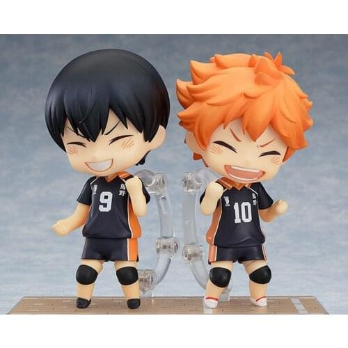 10cm Haikyu Anime Figures Hinata Shoyo #461 Kageyama Tobio #489 PVC Action Figuras For Kid Birthday Gift