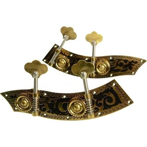 Brass 4/4&3/4 double bass unite style machine head pegs #6434,instrument part