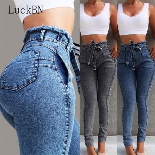 LuckBN Women's Skinny Jeans