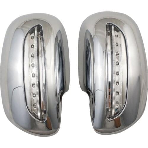 Door Mirror Cover Overlay With LED Lamp Side Rearview Caps 2005 2006 2007 2008 2009 2010 2011 2012 For Toyota Yaris Accessories