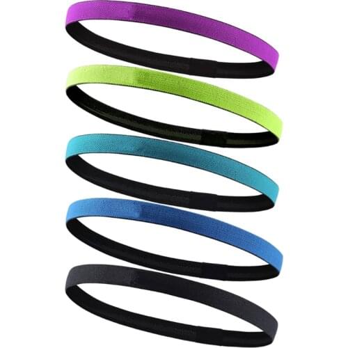 Nylon Elastic Head Sweatband Men Women Yoga Hair Bands Running Sweat Bands Fitness Headband