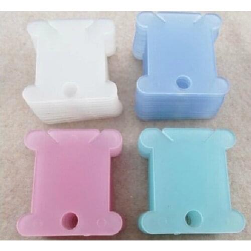 Oneroom cross stitch tools embroidery kits Floss Thread Bobbin plastic threading board card Floss winding coiling spool plate