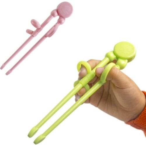 Plastic Children Adult Exercise Training Chopsticks with Silicone Finger Ring for Kids Adults Learning Chinese Chopsticks