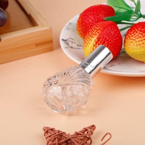15 ML Portable Travel Refillable Cosmetics Empty Bottle Aluminum Spray Head Mini Clear Glass Spray Perfume Bottle