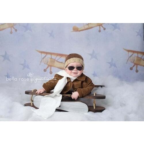 Newborn photography props small bed photo studio photo phase hundred days newborn aircraft full moon old baby aircraft