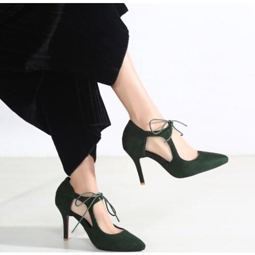 Big Size 11 12 13 14 15 16 17 ladies high heels women shoes woman pumps Pointed Package the heelShallow mouth Fine with sandals