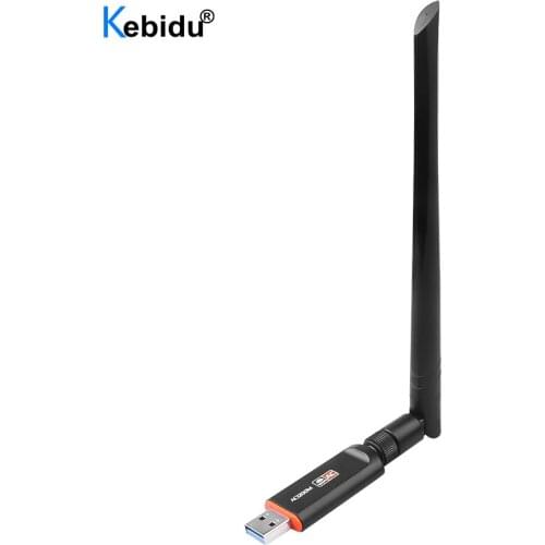 Kebidu 1200Mbps Network Card Receiver USB 3.0 With Antenna Wireless Wifi Adapter Dual Band For Laptop Desktop 802.11ac Standard
