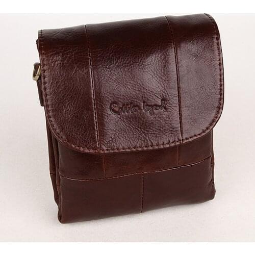Male Men Genuine leather Cowhide Cross-body Messenger Bag waist pack Pouch casual male product brief 911048