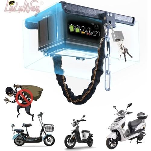 Universal Electric Motorcycle Lithium Battery Lock Plate Anti-thief With Lock Apply For Niu GO/G2 U1/Uqi