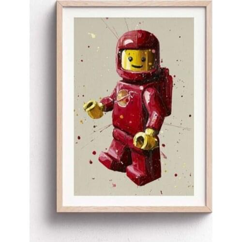 High Quality Pure Hand-painted Oil Painting Knife Painting Lego Blue Rose Red For Living room Wall Decoration