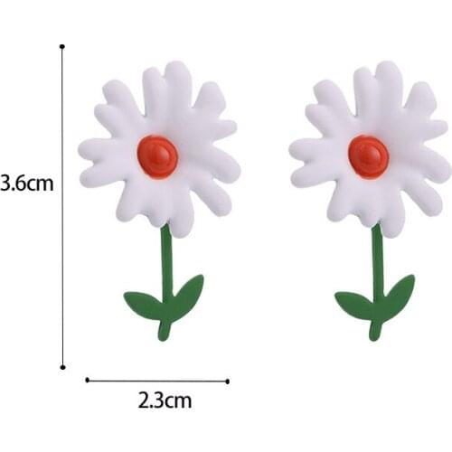 10 pair / lot fashion jewelry korean daisy flower earrings for women