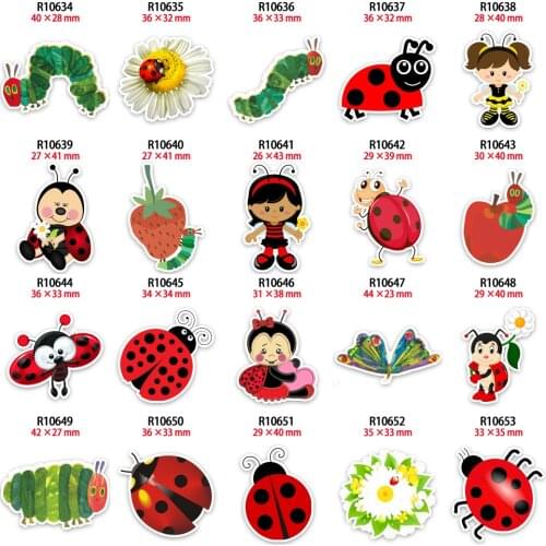 Color Cartoon Insect/character Airplane Resin Necklace Cake Pendant Decoration 10pcs